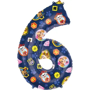 34" PAW PATROL NUMBER 6 SUPER SHAPE