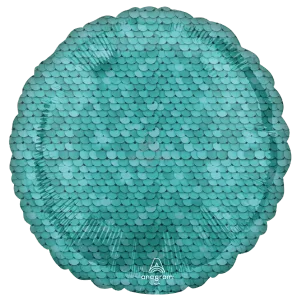18" OCEAN BLUE SEQUINS HX