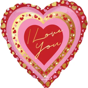 28" I LOVE YOU PRETTY HEARTS JUMBO HX