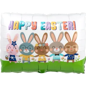 HAPPY EASTER BUNNIES SHAPE