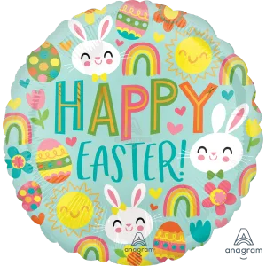 18" HAPPY EASTER ICONS HX