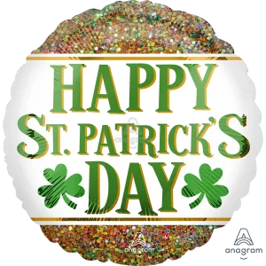 18" ST. PATRICK'S DAY GLITTER HX