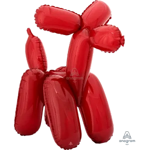 RED BALLOON DOG CONSUMER INFLATED MULTI-BALLOON