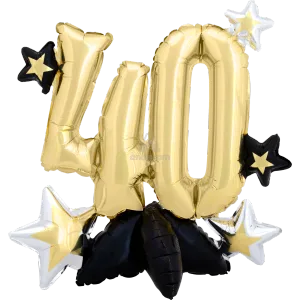 CELEBRATE 40 CONSUMER INFLATED MULTI-BALLOON