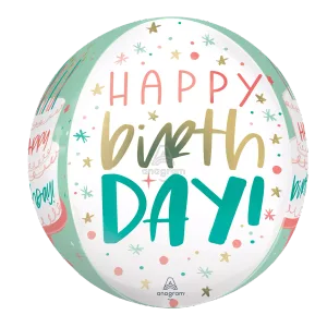 15" HAPPY CAKE DAY ORBZ