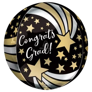 15" CONGRATS GRAD SHOOTING STARS ORBZ