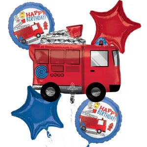 FIRST RESPONDER HAPPY BIRTHDAY BOUQUET OF BALLOONS