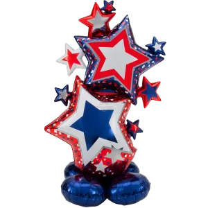 PATRIOTIC STAR CLUSTER AIRLOONZ LARGE