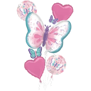 FLUTTERS HAPPY BIRTHDAY BOUQUET OF BALLOONS