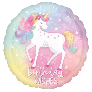 18" ENCHANTED UNICORN BIRTHDAY HX