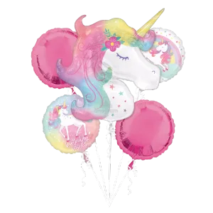 ENCHANTED UNICORN BIRTHDAY BOUQUET OF BALLOONS
