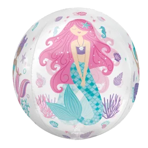 15" SHIMMERING MERMAID CLEAR ORBZ