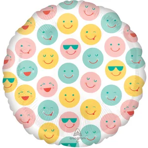 18" SMILES FACES HX