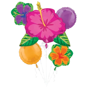 SUMMER HIBISCUS BOUQUET OF BALLOONS