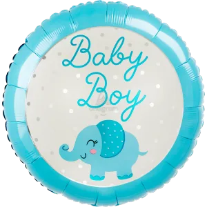 18" BABY BOY ELEPHANT HX