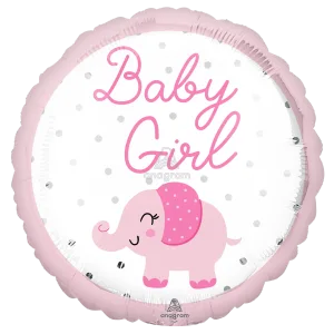 18" BABY GIRL ELEPHANT HX