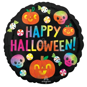 18" IRIDESCENT HALLOWEEN CUTIES HOLOGRAPHIC
