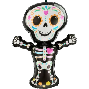 DAY OF THE DEAD STANDING SKELETON SUPER SHAPE