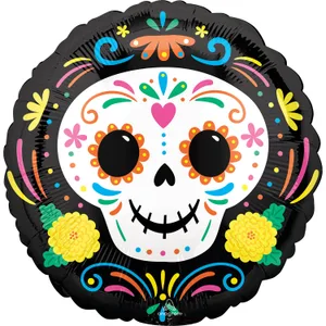 18" DAY OF THE DEAD SKULL HX