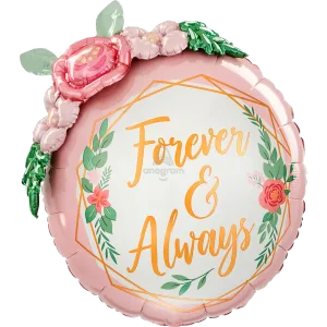 FOREVER & ALWAYS FLORAL GARLAND MULTI-BALLOON