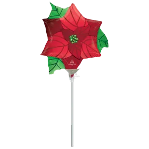 SATIN INFUSED POINSETTIA MINI SHAPE