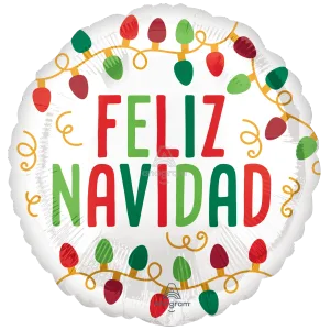 18" FELIZ NAVIDAD CHRISTMAS LIGHTS HX