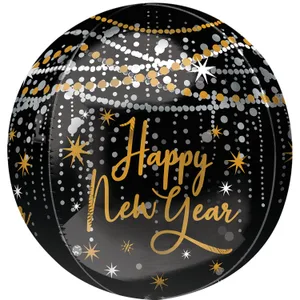 15" HAPPY NEW YEAR MIDNIGHT HOUR ORBZ