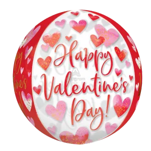 15" WATERCOLOR HAPPY VALENTINE'S DAY MULTI-FILM ORBZ