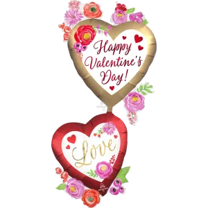 SATIN WATERCOLOR FLORAL GIANT MULTI-BALLOON