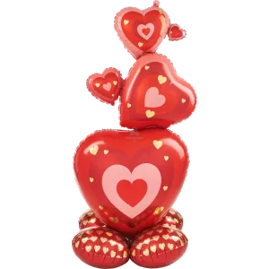 STACKING HEARTS AIRLOONZ LARGE