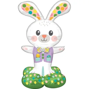 SPOTTED EASTER BUNNY AIRLOONZ LARGE
