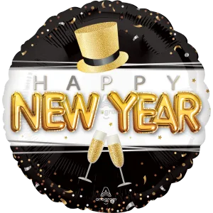 18" HAPPY NEW YEAR POP CLINK CHEERS HX