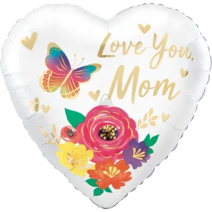 LOVE YOU MOM SATIN FLORAL JUMBO HX