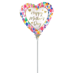 SATIN HAPPY MOTHER'S DAY COLORFUL WATERCOLOR MINI