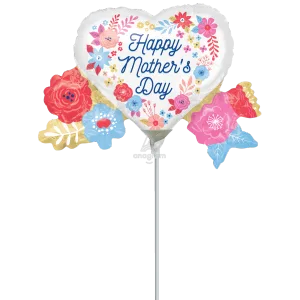 HAPPY MOTHER'S DAY ARTFUL FLORALS MINI SHAPE