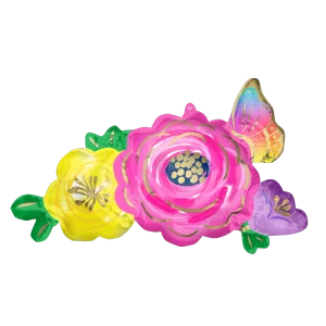 BEAUTIFUL FLOWERS & BUTTERFLY SUPER SHAPE