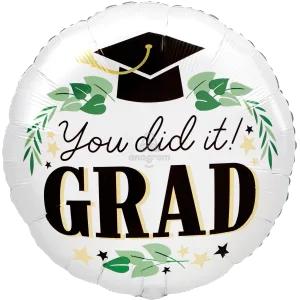 18" YOU DID IT IVY GRAD SATIN