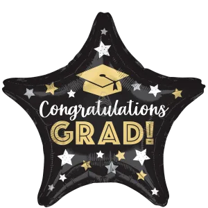 18" CONGRATULATIONS GRAD STARS STAR