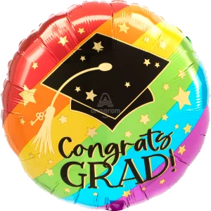 18" BOLD RAINBOW GRAD HX