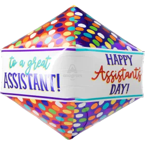 17" HAPPY ASSISTANT'S DAY DOTS ANGLEZ