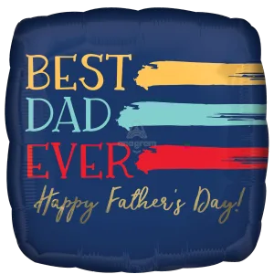 18" PAINTED BEST DAD EVER HX