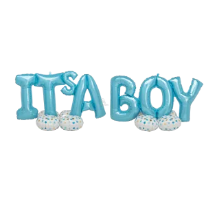IT'S A BOY AIRLOONZ DECOR KIT 