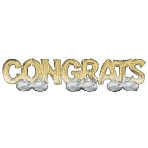 CONGRATS AIRLOONZ DECOR KIT 