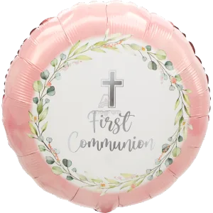 18" MY FIRST COMMUNION PINK HX