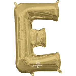 16" LETTER E WHITE GOLD 