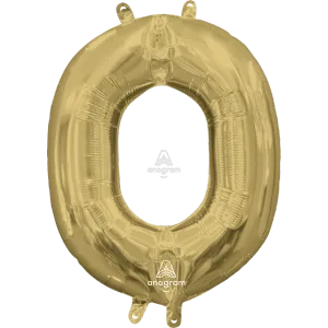 16" LETTER O WHITE GOLD 