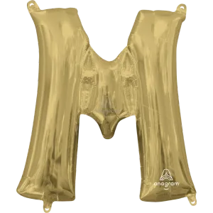16" LETTER M WHITE GOLD 