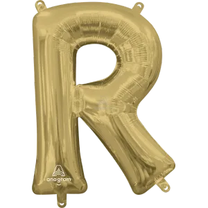 16" LETTER R WHITE GOLD 