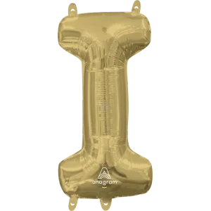 16" LETTER I WHITE GOLD 