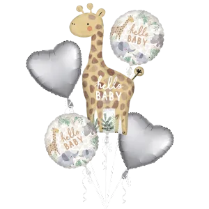 SOFT JUNGLE BABY BOUQUET OF BALLOONS